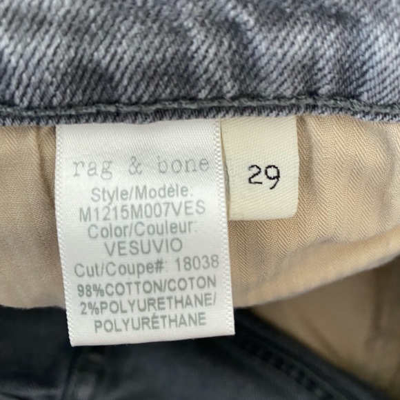 rag & bone Classic Fit 3 Jeans In Vesuvio - Picture 5 of 10